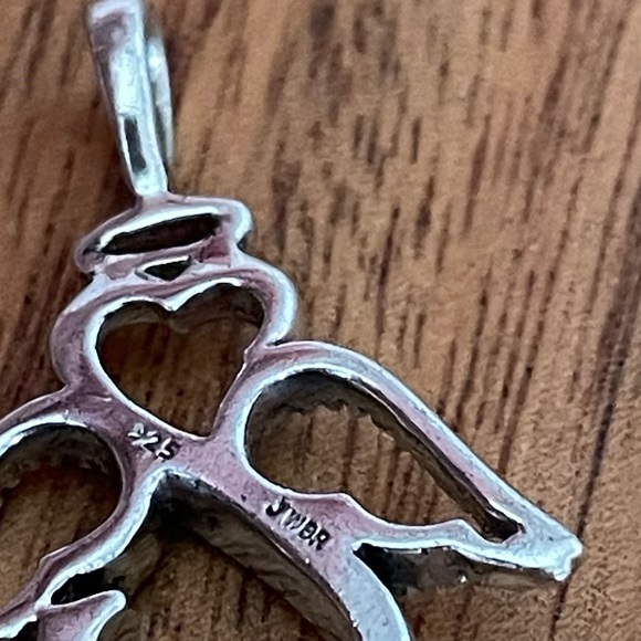 Open Heart Angel in Sterling Silver 925 by JWBR‎ Pendant - Picture 7 of 7